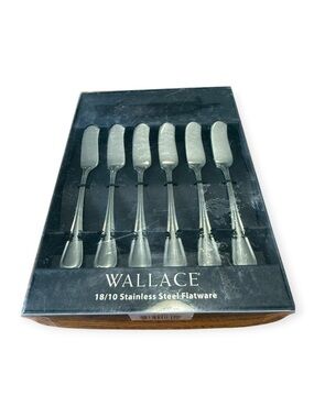Wallace 18/10 Stainless Steel Flatware Butter  Knifes